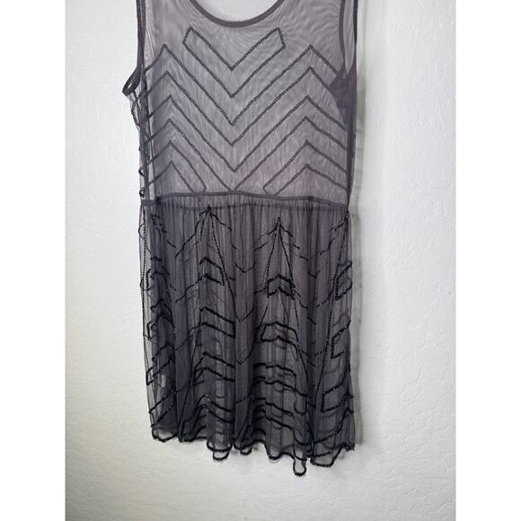 Free People Black and White Mini Dress - Picture 5 of 8